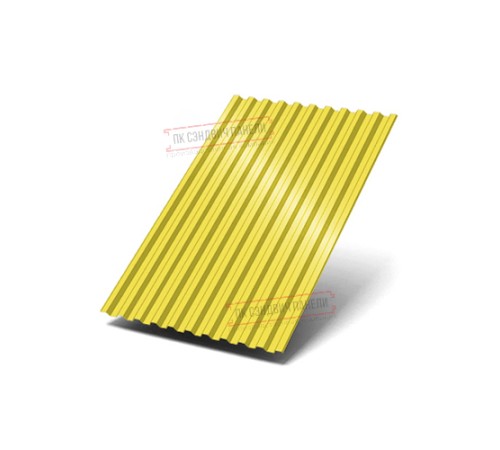 Профилированный лист C21х1000 Полиэстер RAL1018-0.5