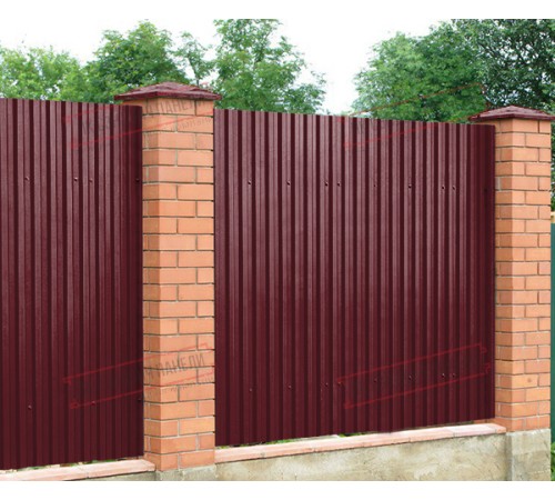 Профилированный лист C21х1000 Norman RAL3005-0.5