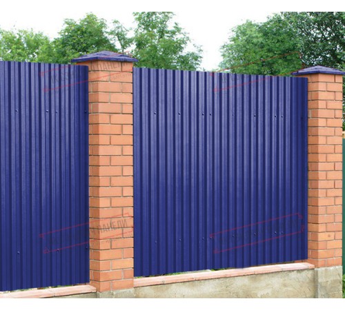 Профилированный лист C21х1000 Полиэстер RAL5002-0.5