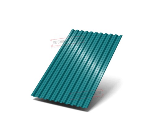 Профилированный лист C21х1000 Полиэстер RAL5021-0.45