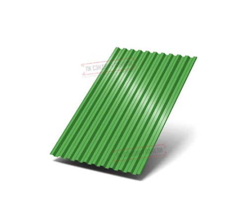 Профилированный лист C21х1000 Полиэстер RAL6018-0.5