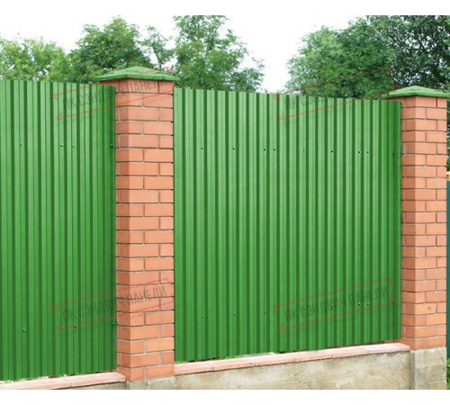 Профилированный лист C21х1000 Полиэстер RAL6018-0.5