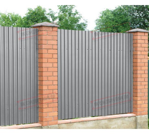 Профилированный лист C21х1000 Полиэстер RAL7004-0.65