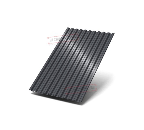 Профилированный лист C21х1000 Викинг RAL7024-0.45