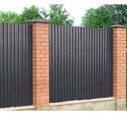 Профилированный лист C21х1000 Викинг RAL7024-0.45