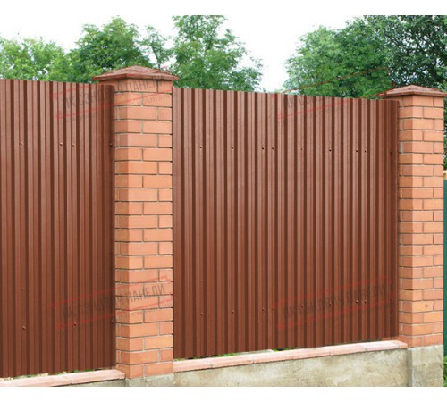 Профилированный лист C21х1000 Викинг E RAL8004-0.5