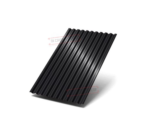 Профилированный лист C21х1000 Викинг E RAL9005-0.5