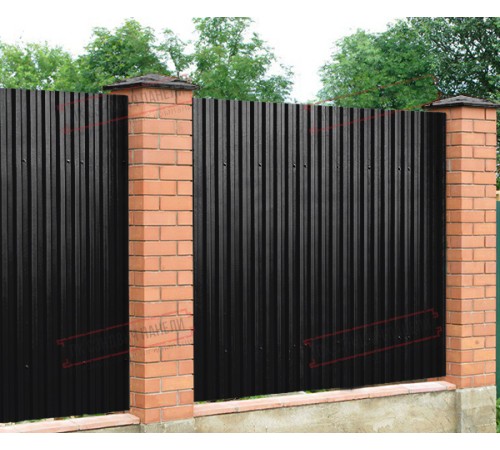 Профилированный лист C21х1000 Викинг E RAL9005-0.5