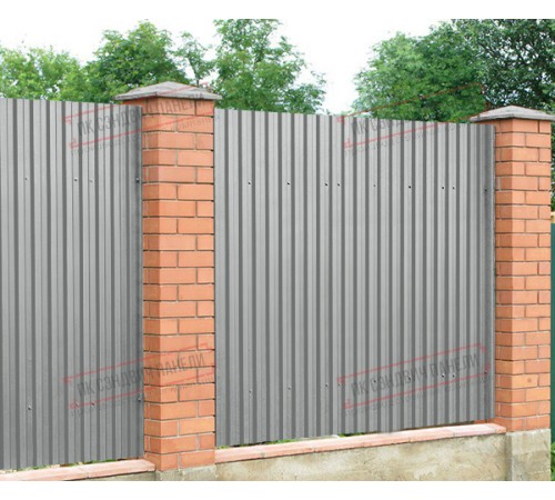 Профилированный лист C21х1000 Полиэстер RAL9006-0.45