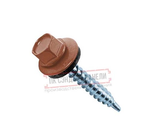 Саморезы 5,5х19 RAL 8004