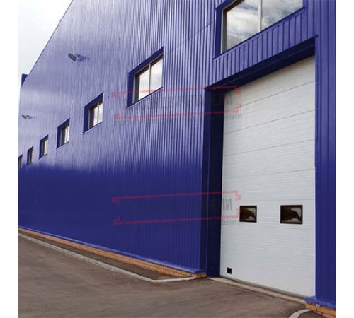 Сэндвич панели акустические стеновые с минеральной ватой, ширина 1200 мм, толщина 120 мм, 0.5/0.5, RAL5002