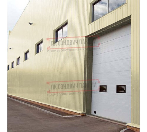 Сэндвич панели акустические стеновые с минеральной ватой, ширина 1200 мм, толщина 120 мм, 0.5/0.5, RAL1014