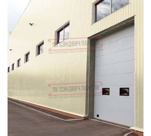 Сэндвич панели акустические стеновые с минеральной ватой, ширина 1200 мм, толщина 120 мм, 0.5/0.5, RAL1015