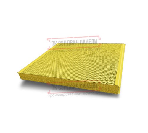 Сэндвич панели акустические стеновые с минеральной ватой, ширина 1200 мм, толщина 150 мм, 0.5/0.5, RAL1018