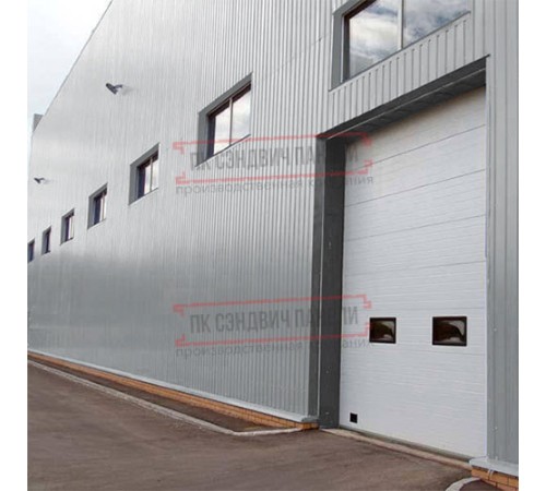 Сэндвич панели акустические стеновые с минеральной ватой, ширина 1000 мм, толщина 100 мм, 0.5/0.5, RAL7004