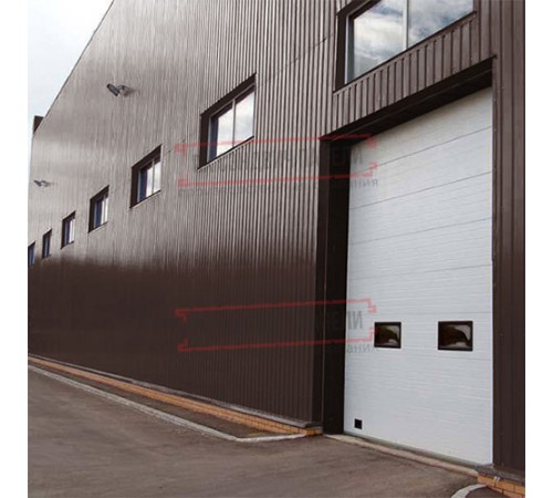 Сэндвич панели акустические стеновые с минеральной ватой, ширина 1200 мм, толщина 60 мм, 0.5/0.5, RAL8017