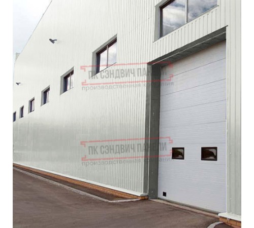 Сэндвич панели акустические стеновые с минеральной ватой, ширина 1000 мм, толщина 120 мм, 0.5/0.5, RAL9002