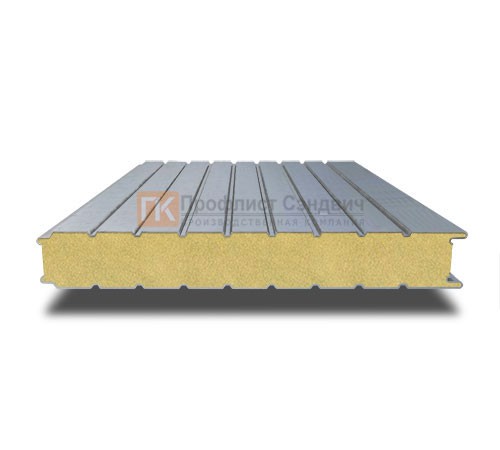 Стеновые алюминиевые сэндвич панели с пенополиуретаном, ширина 1200 мм, толщина 100 мм, 0.5/0.5