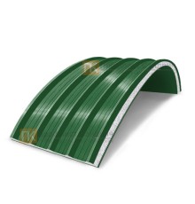 Сэндвич-панели арочные с пенополистиролом, ширина 1200 мм, толщина 250 мм, 0.5/0.5, RAL6002