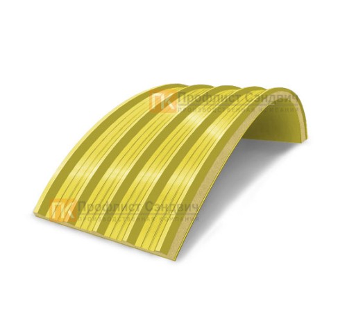 Сэндвич-панели арочные с пенополиизоциануратом, ширина 1000 мм, толщина 80 мм, 0.5/0.5, RAL1018