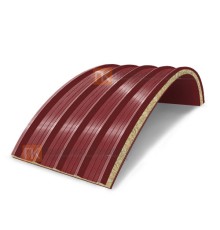 Сэндвич-панели арочные с минеральной ватой, ширина 1000 мм, толщина 120 мм, 0.5/0.5, RAL3011