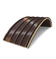 Сэндвич-панели арочные с минеральной ватой, ширина 1000 мм, толщина 100 мм, 0.5/0.5, RAL8017