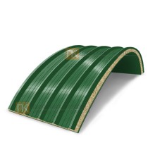 Сэндвич-панели арочные с минеральной ватой, ширина 1000 мм, толщина 40 мм, 0.5/0.5, RAL6002