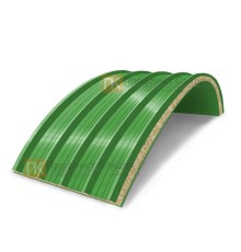 Сэндвич-панели арочные с минеральной ватой, ширина 1000 мм, толщина 30 мм, 0.5/0.5, RAL6018