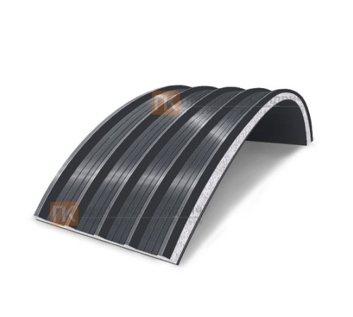 Сэндвич-панели арочные с пенополистиролом, ширина 1200 мм, толщина 120 мм, 0.5/0.5, RAL7024