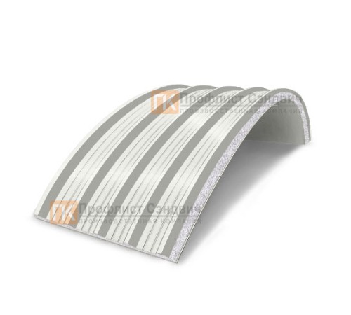 Сэндвич-панели арочные с пенополистиролом, ширина 1000 мм, толщина 100 мм, 0.5/0.5, RAL9003