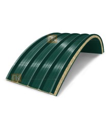 Сэндвич-панели арочные с минеральной ватой, ширина 1200 мм, толщина 40 мм, 0.5/0.5, RAL6005