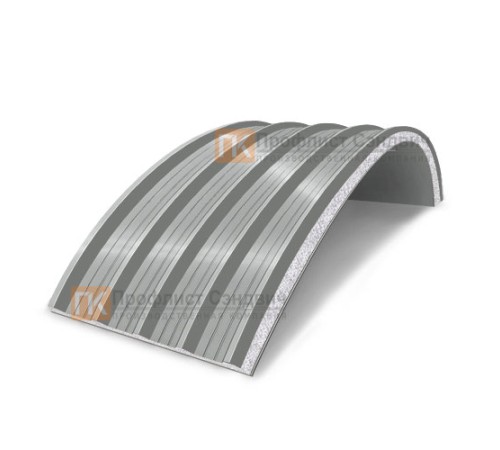 Сэндвич-панели арочные с пенополистиролом, ширина 1000 мм, толщина 80 мм, 0.5/0.5, RAL9006