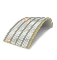 Сэндвич-панели арочные с пенополиизоциануратом, ширина 1000 мм, толщина 100 мм, 0.5/0.5, RAL9002