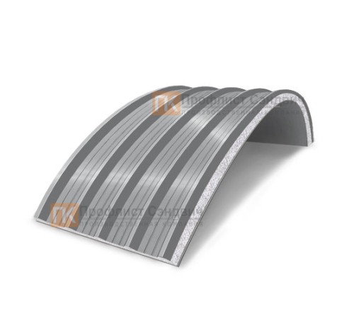 Сэндвич-панели арочные с пенополистиролом, ширина 1000 мм, толщина 150 мм, 0.5/0.5, RAL7004