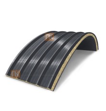 Сэндвич-панели арочные с минеральной ватой, ширина 1000 мм, толщина 120 мм, 0.5/0.5, RAL7024