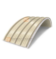 Сэндвич-панели арочные с пенополистиролом, ширина 1200 мм, толщина 120 мм, 0.5/0.5, RAL1015