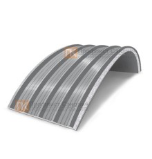 Сэндвич-панели арочные с пенополистиролом, ширина 1000 мм, толщина 250 мм, 0.5/0.5, RAL7004