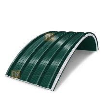 Сэндвич-панели арочные с пенополистиролом, ширина 1200 мм, толщина 40 мм, 0.5/0.5, RAL6005