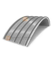 Сэндвич-панели арочные с пенополистиролом, ширина 1000 мм, толщина 10 мм, 0.5/0.5, RAL9006