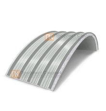 Сэндвич-панели арочные с пенополистиролом, ширина 1000 мм, толщина 20 мм, 0.5/0.5, RAL7035