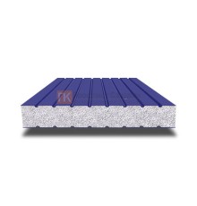 Сэндвич панели без замков с пенополистиролом, ширина 1200 мм, толщина 50 мм, 0.5/0.5, RAL 5002