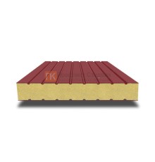 Сэндвич панели без замков с пенополиизоциануратом, ширина 1200 мм, толщина 30 мм, 0.5/0.5, RAL3011