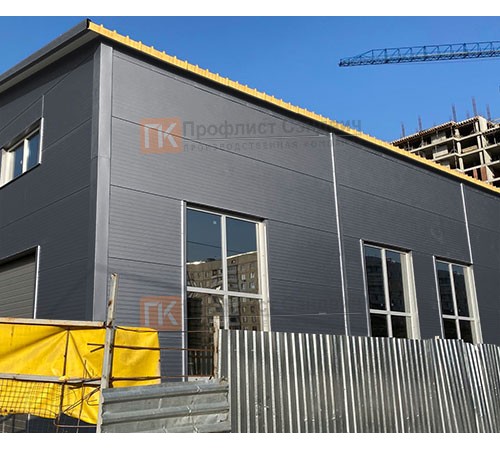 Сэндвич панели без замков с минеральной ватой, ширина 1000 мм, толщина 150 мм, 0.5/0.5, RAL7024