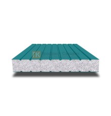 Сэндвич панели без замков с пенополистиролом, ширина 1200 мм, толщина 50 мм, 0.5/0.5, RAL 5021