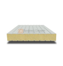 Сэндвич панели без замков с пенополиуретаном, ширина 1000 мм, толщина 50 мм, 0.5/0.5, RAL7047