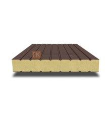 Сэндвич панели без замков с пенополиуретаном, ширина 1200 мм, толщина 100 мм, 0.5/0.5, RAL8017