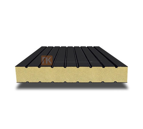 Сэндвич панели без замков с пенополиизоциануратом, ширина 1000 мм, толщина 50 мм, 0.5/0.5, RAL9005