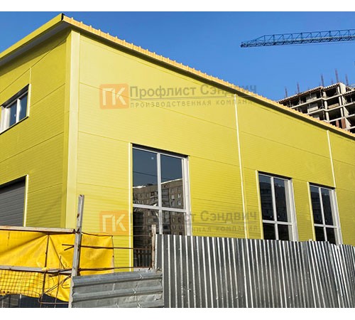 Сэндвич панели без замков с минеральной ватой, ширина 1000 мм, толщина 30 мм, 0.5/0.5, RAL1018