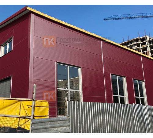 Сэндвич панели без замков с пенополистиролом, ширина 1000 мм, толщина 60 мм, 0.5/0.5, RAL3005