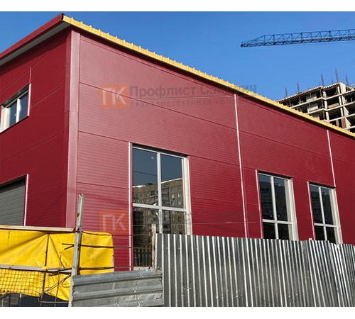 Сэндвич панели без замков с пенополистиролом, ширина 1200 мм, толщина 20 мм, 0.5/0.5, RAL3011